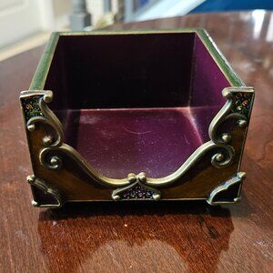 RARE JAY STRONGWATER ARABESQUE DARJEELING POST IT HOLDER DESK OFFICE CRYSTAL